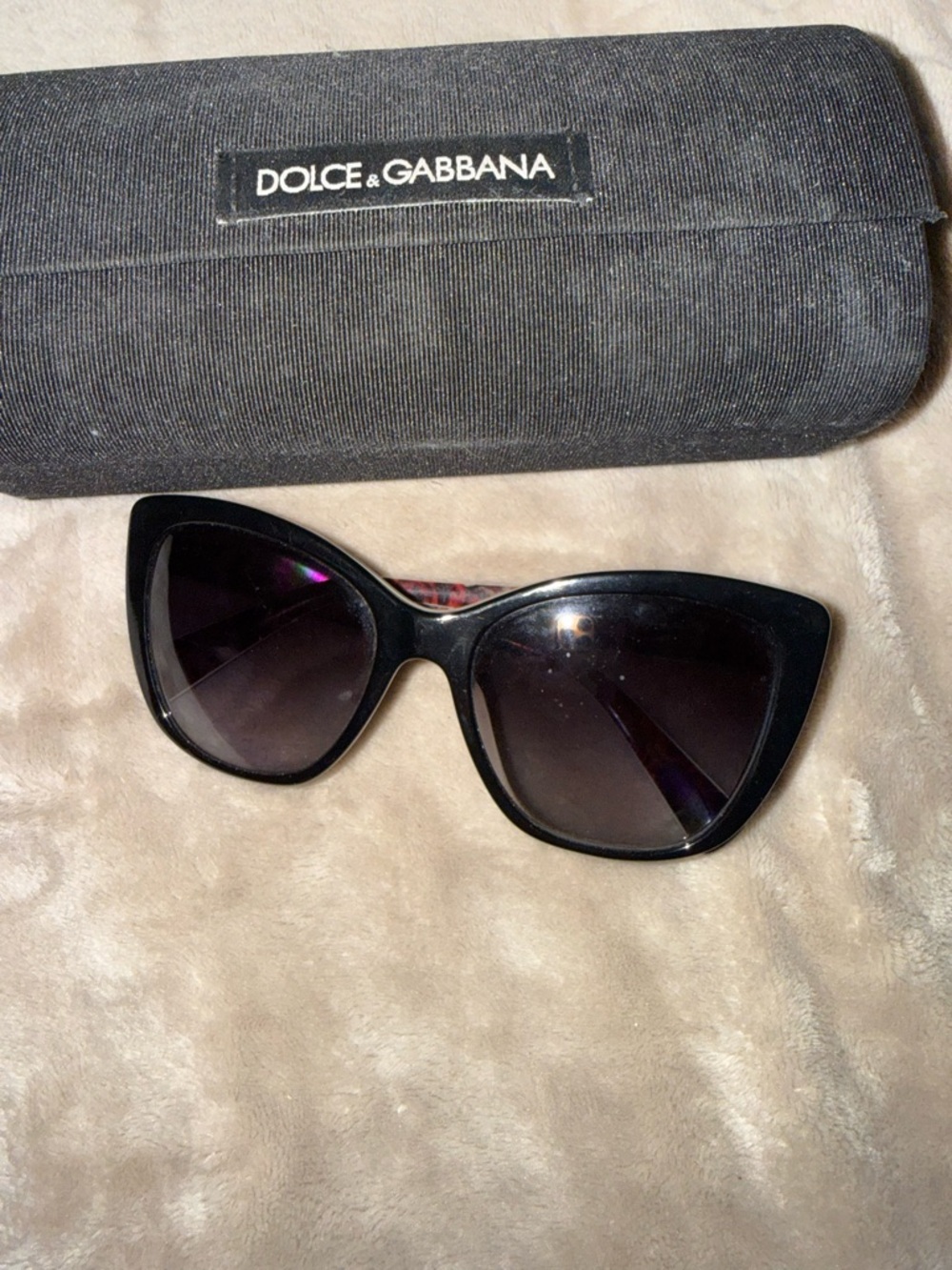 Dolce & Gabbana Red Floral Acetate Sunglasses - DG4216 - Picture 3 of 5